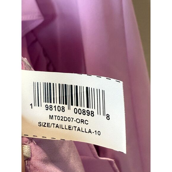 BCBGMaxazria Women's Size 10 Purple Pleated Mini Dress NWT - Picture 7 of 9